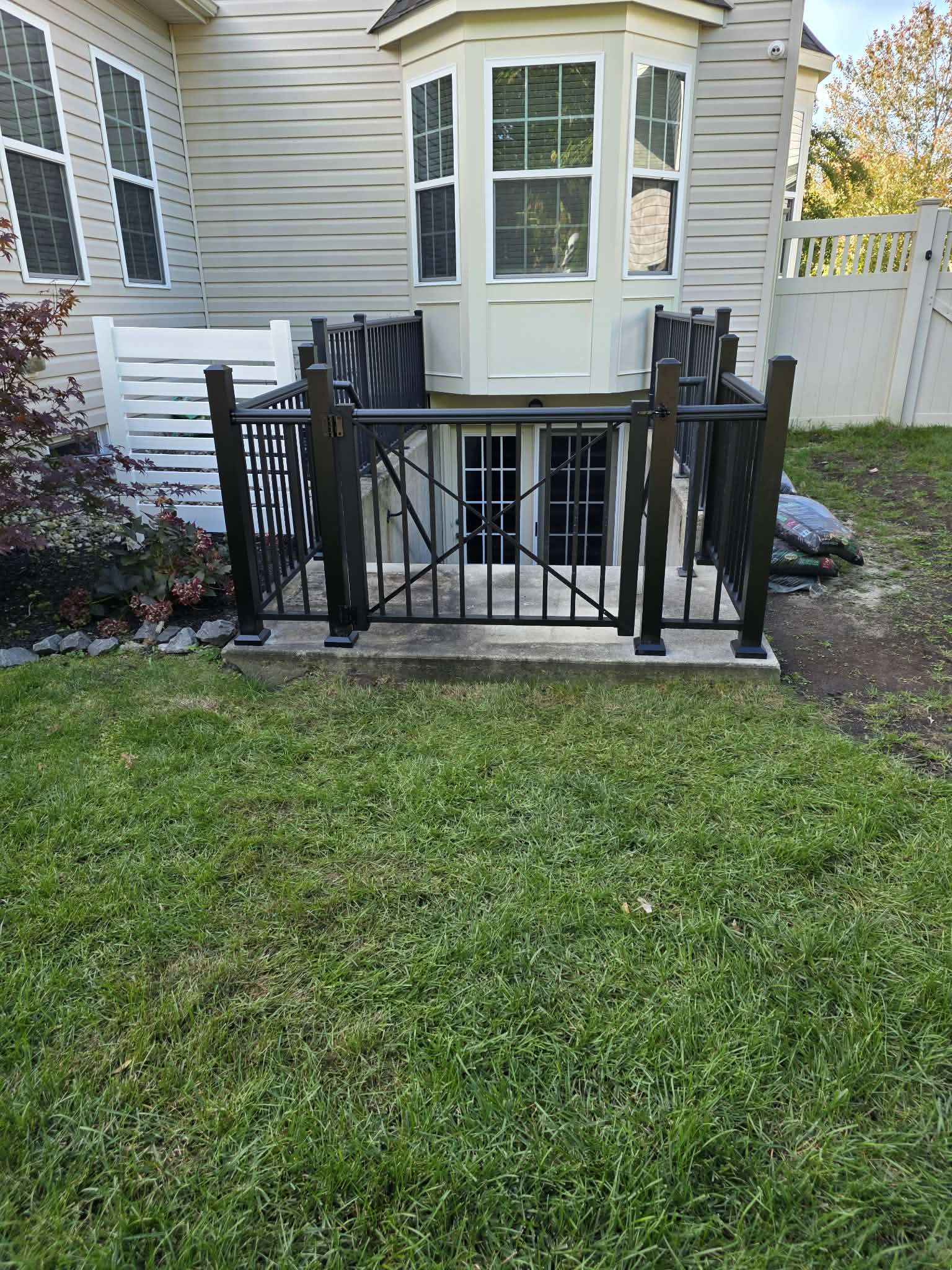 Aluminum railing build by Ocean County Exteriors