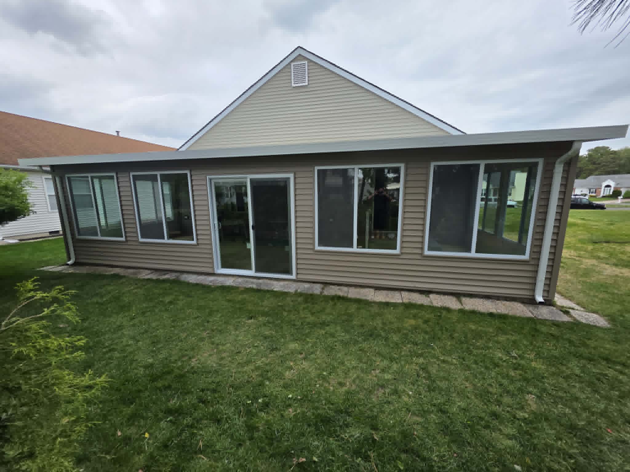 Sunroom build by Ocean County Exteriors
